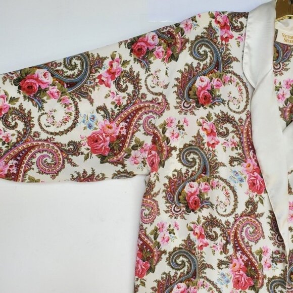 RARE Vintage Gold Label Ivory Victoria's Secret Satin Double Breast Blaz… - Picture 6 of 16